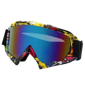 Oversized Frame Ski Goggles with Colorful Lenses – Anti-Collision & Anti-Glare Design, Suitable for Snowboarding, Skiing, Outdoor Snow Activities, Off-Road Motorcycles & Mountain Biking
