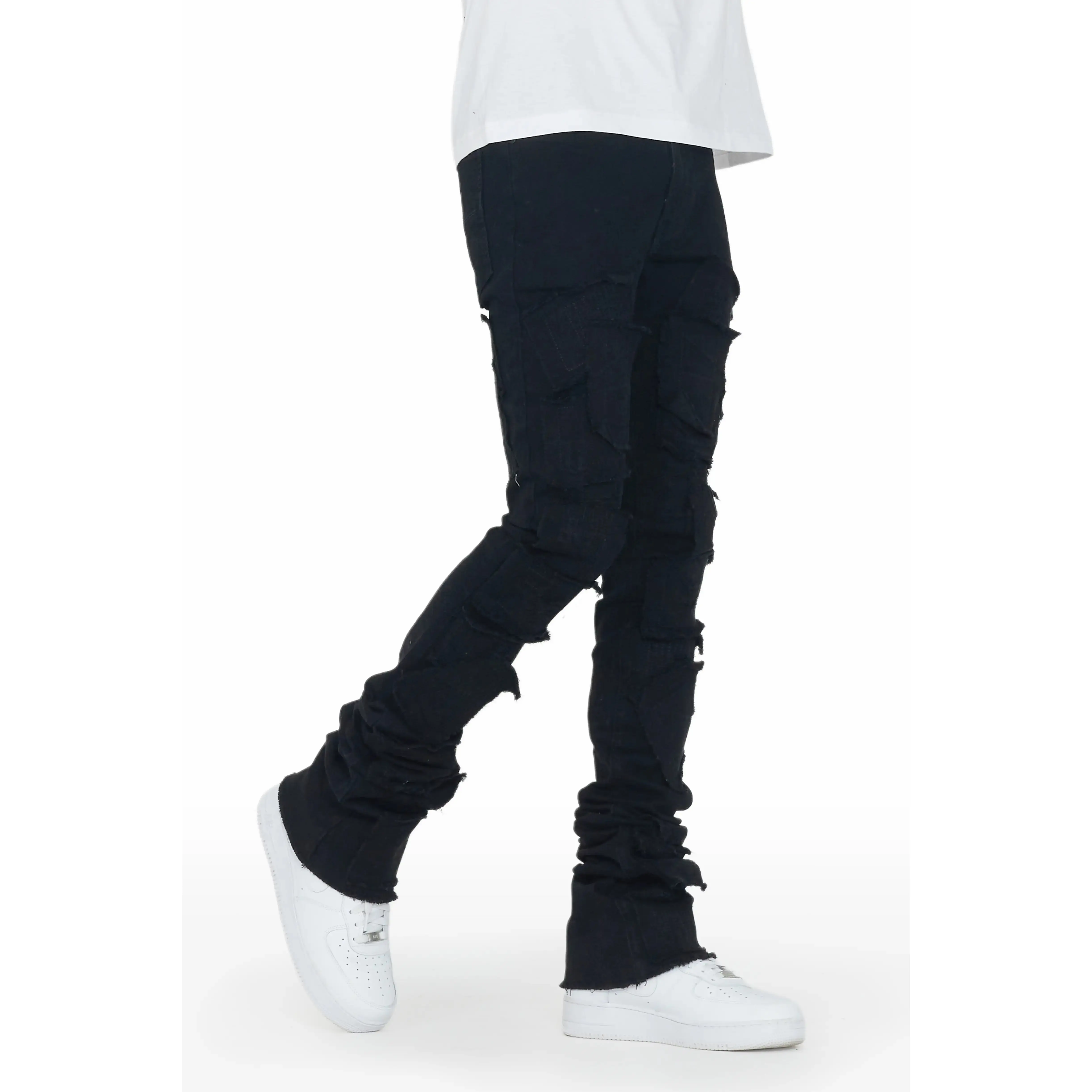 Camden Jet Black Super Stacked Flare Jean Camden Jet Black Super Stacked Flare Jean