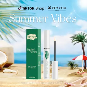 KEYYOULASH Eyelash Serum to Grow Lashes & Brows Eye Lash Serum for Lashes with Advanced Formula Eyelash Enhancing serum for Longer Thicker and Fuller Lashes Vegan & Cruelty-Free (5ML)  #Summervibes