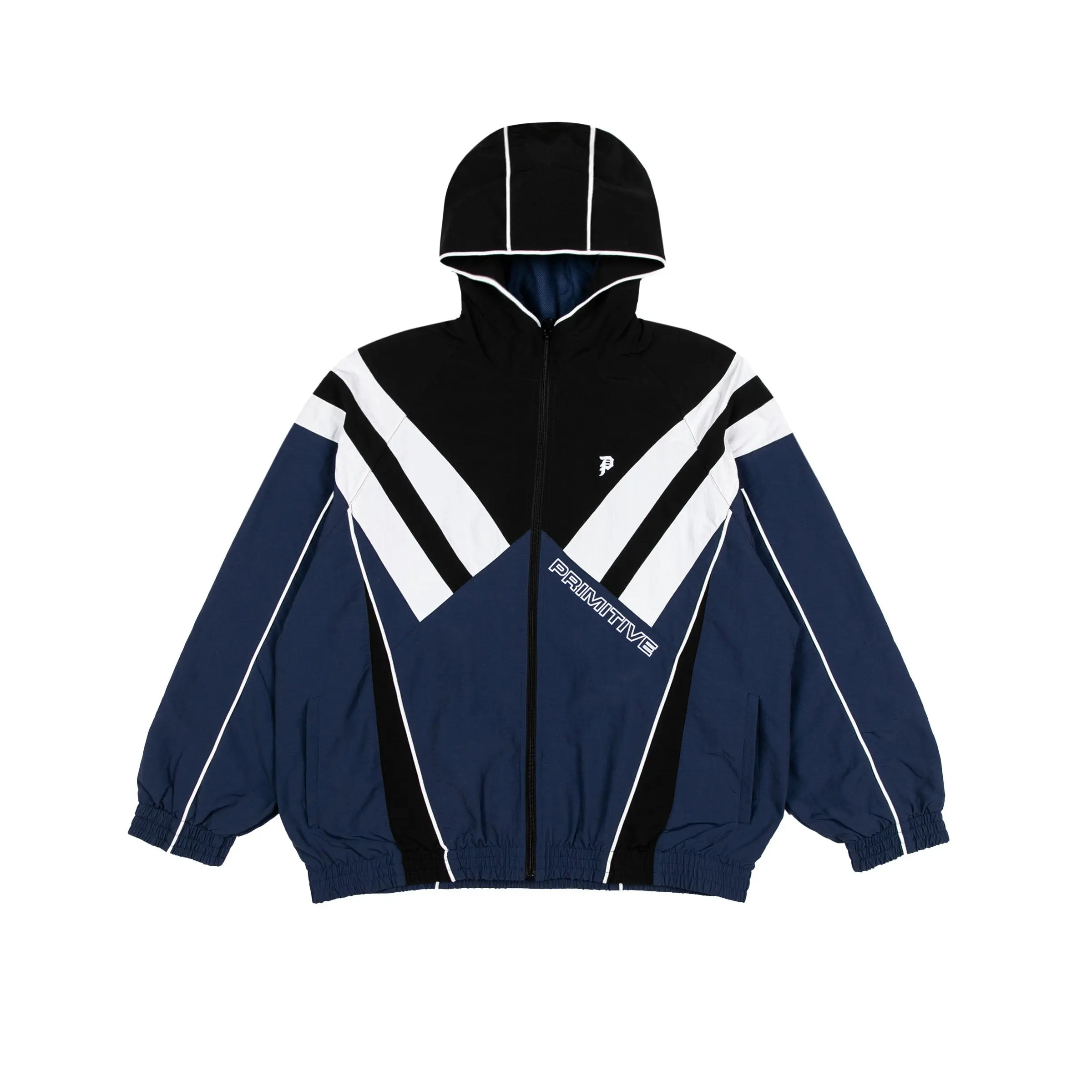 Primitive Skateboarding Men's STRIKER TECH Jacket, Long Sleeve Tops with Polyester Fabric and Mesh Details