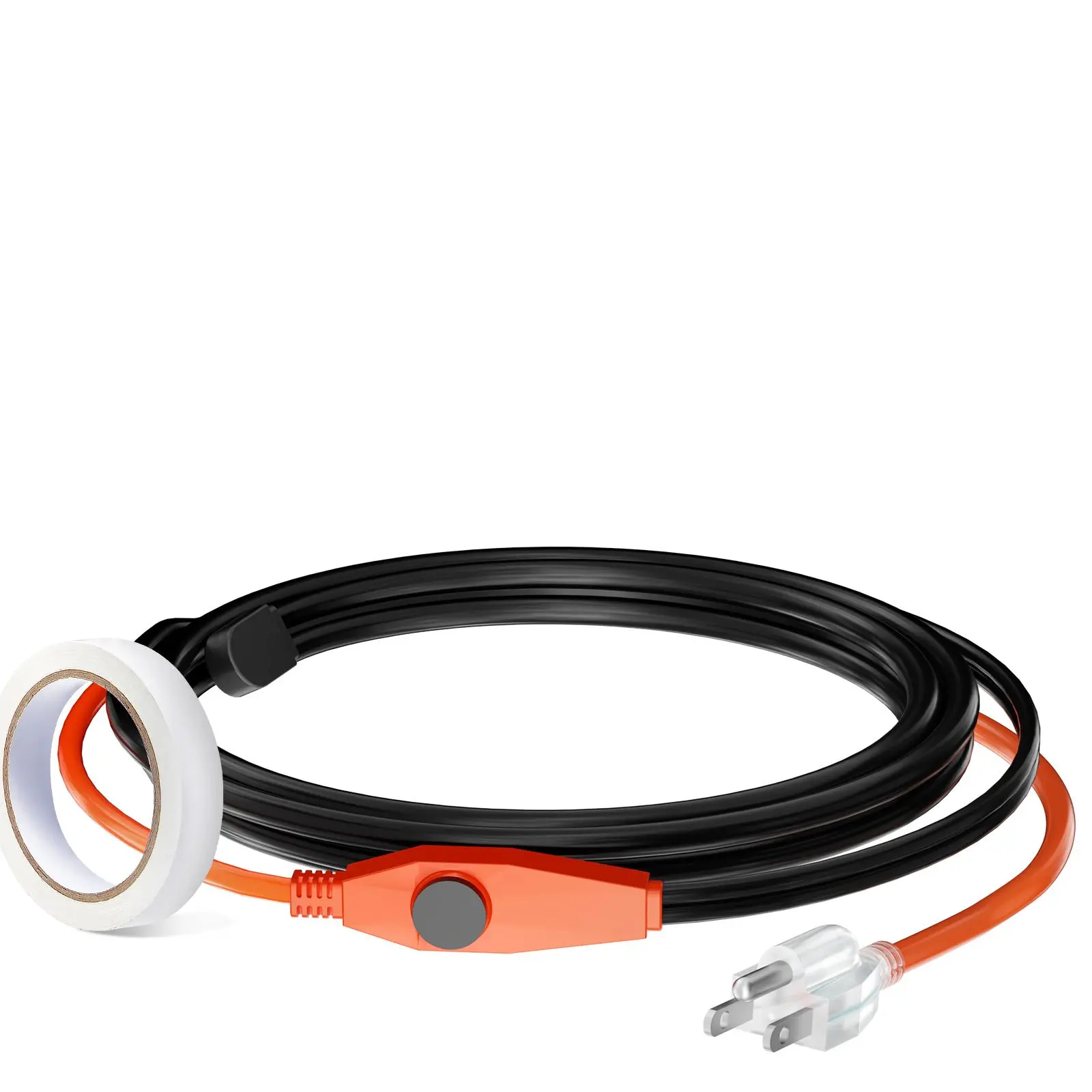 【Summerfinds】VEVOR Pipe Heating Cable 6FT 7W/FT Heat Tape for Pipes with Built-in ThermostatWater Pipe Heat Cable Protects PVC HoseMetal and Plastic Pipe from Freezing