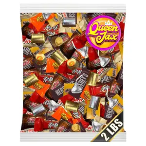 Assorted Chocolate Candy Variety Pack - 2 Lb Bulk Chocolate Mix - Valentine's Day - Bulk Mini Chocolates Candy Bars Individually Wrapped - Individually Wrapped Candies