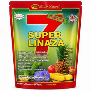 Super Linaza 7 Fiber Blend – Flaxseed Digestive Support Powder | Natural Gut Health & Wellness Mix | Pineapple Senna Formula