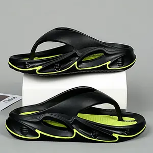 Flip-flops men's summer thick-bottomed non-slip, anti-soft and comfortable large-size casual cool slippers