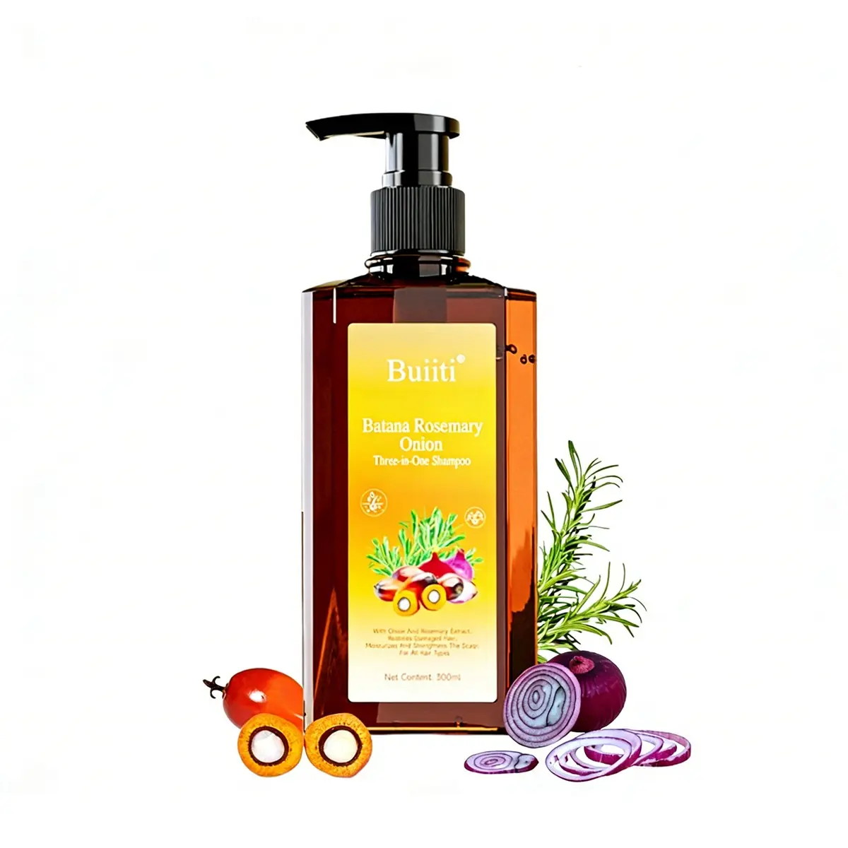 Batana Oil Shampoo for Hair Growth – Infused with Rosemary & Onion, Anti Hair Loss & Thickening Treatment for Women & Men, Promotes Regrowth, Sulfate Free Gentle Nourishing Natural Formula, 10.14 fl oz