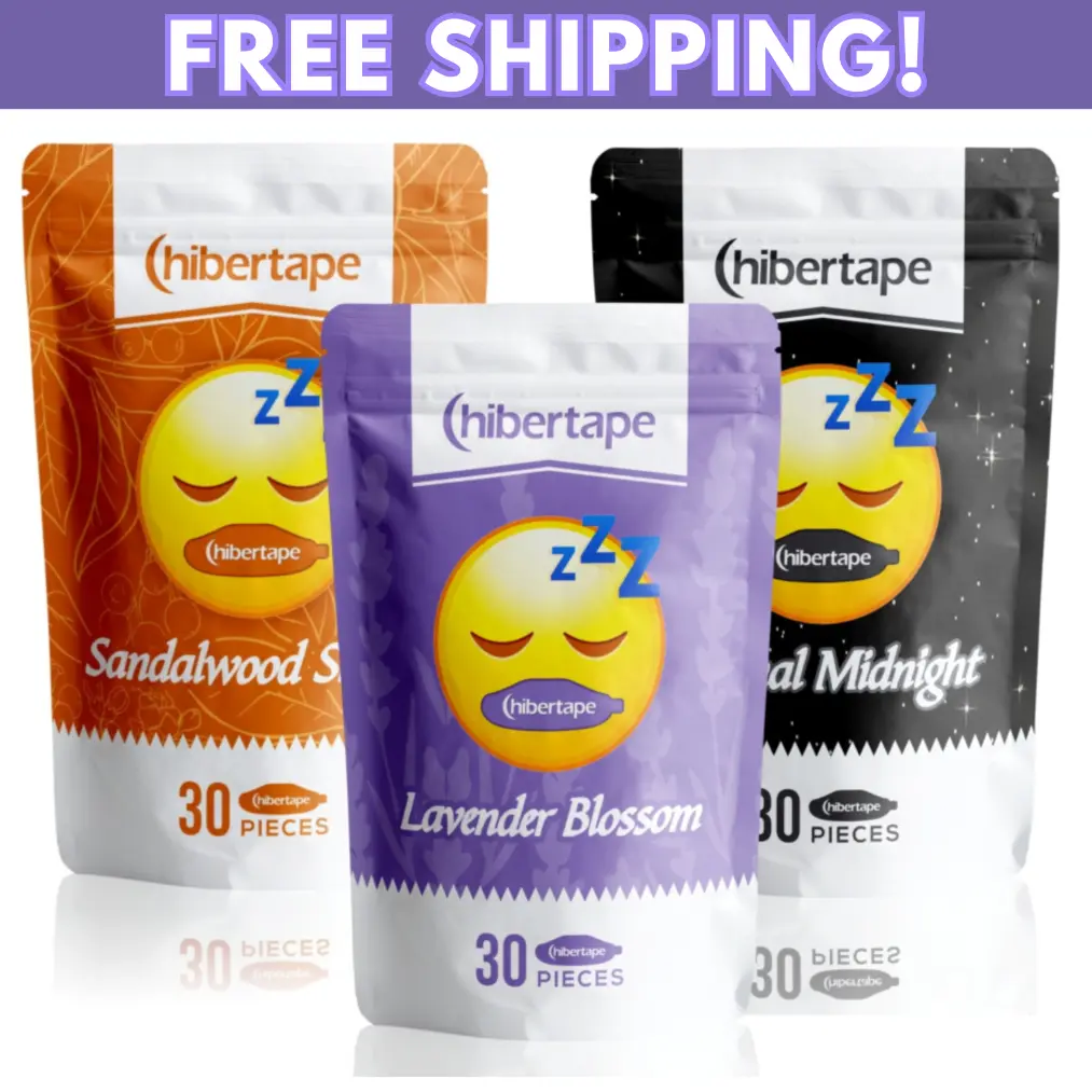 Hibertape - VARIETY PACK Mouth Tape for Sleeping and Snoring, Jawline Shaper for Men and Women, Sleep Like a King or Queen, Free Your Sleep Hostage, CPAP Friendly, Oral Healthcare Lavender, Sandalwood, Smooth Aroma