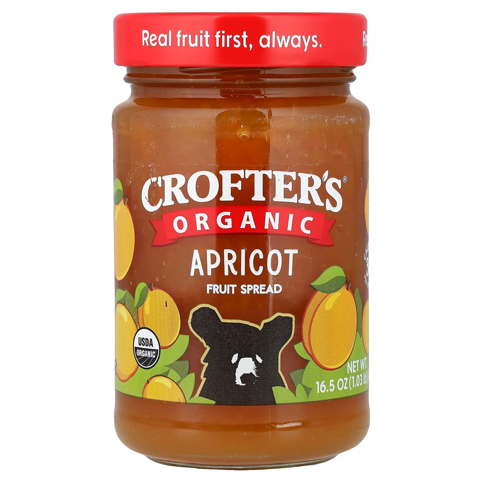 Crofter's Organic Organic Fruit Spread, Apricot, 16.5 oz (468 g)