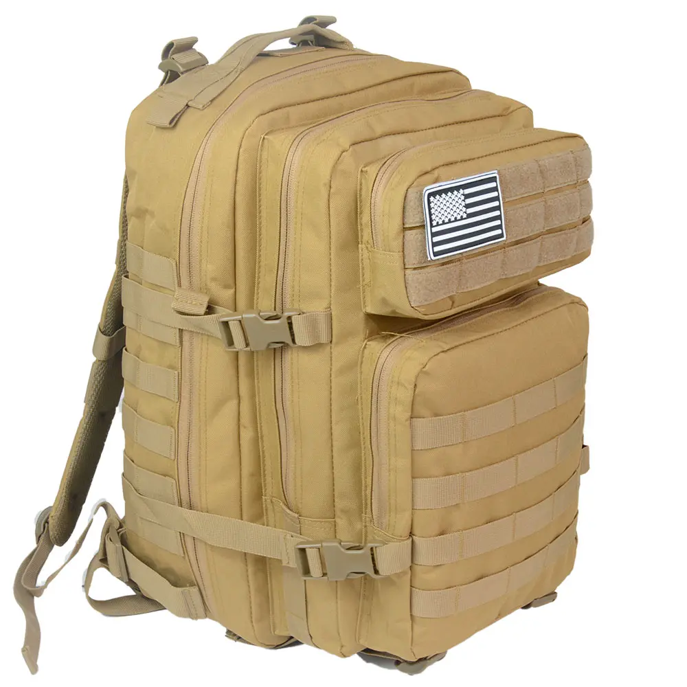 900D 45L Camouflage Multipurpose Tactical Dual-Shoulder Backpack for Adults, Casual Cycling, Outdoor Camping
