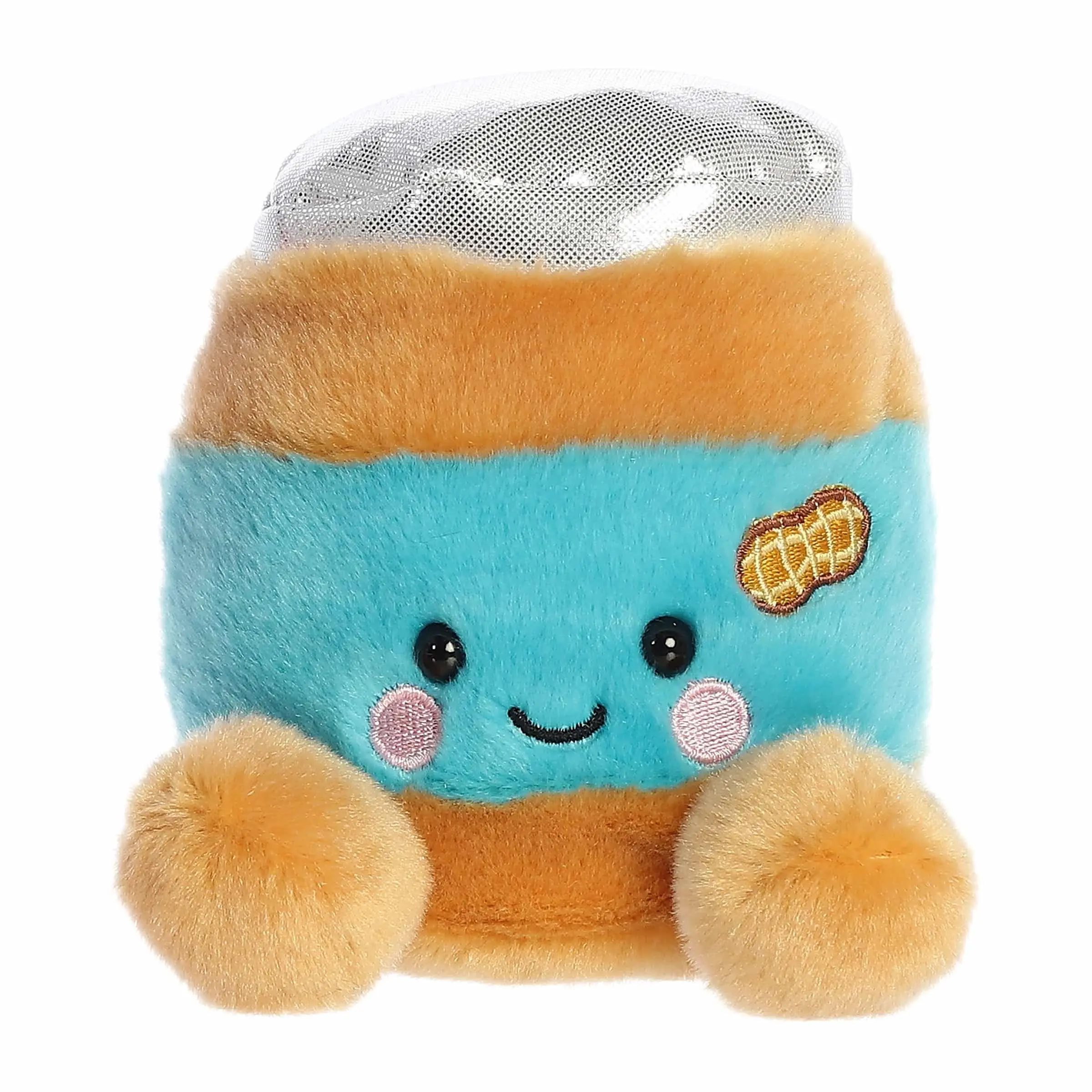 Aurora Adorable Palm Pals Petey Peanut Butter Stuffed Animal - Fun Collectible Plush for Kids and Adult Collectors - Perfect for Decorating Rooms and Birthday Gifts - Brown 4.5 Inches