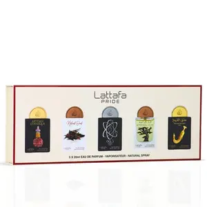 Lattafa Pride Eau de Parfum Gift Set Collection No.2, 5 x 20ml (0.68 fl oz) Unisex Fragrances - Long-Lasting Richness for Gifting, Beauty & Personal Care Essential