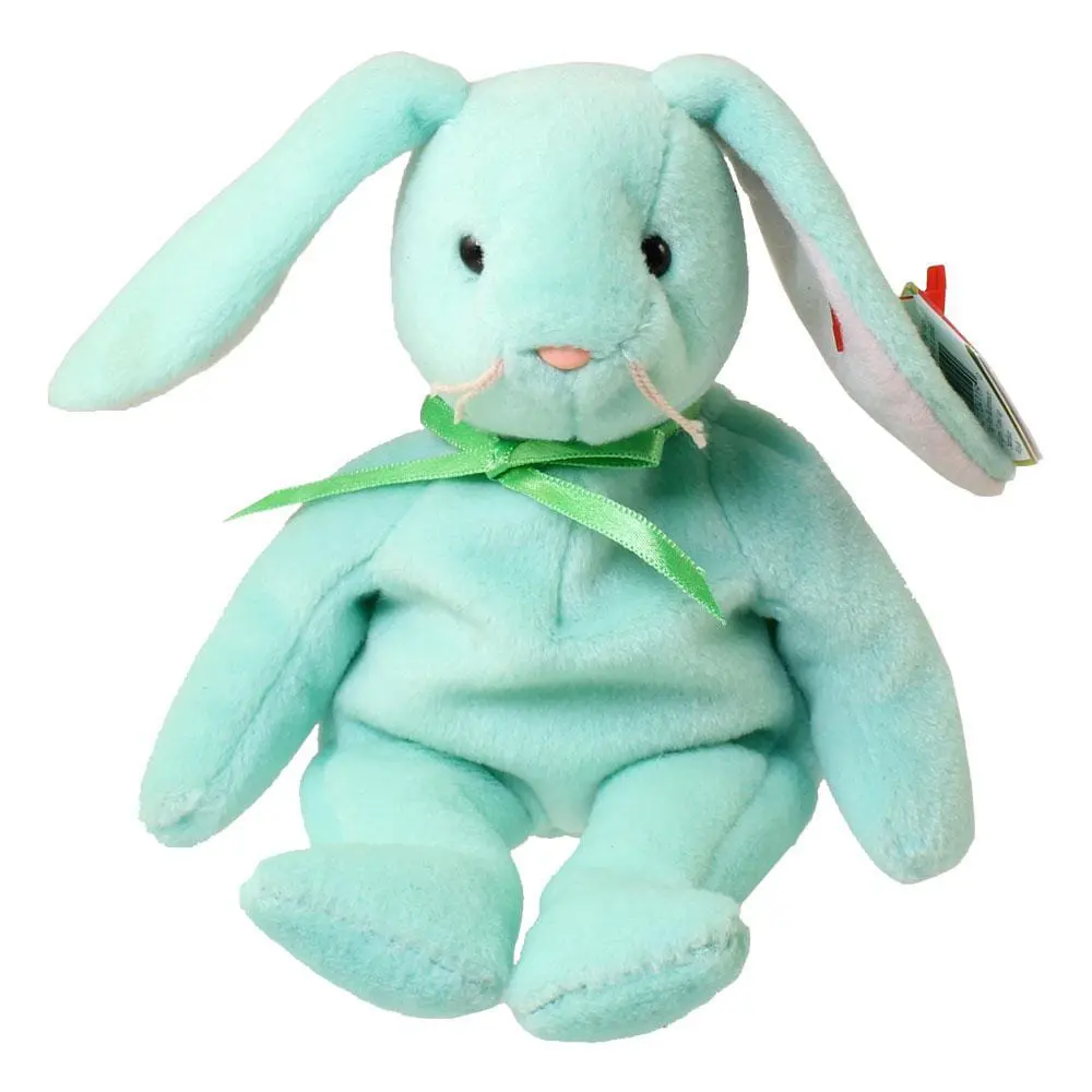 TY Beanie Baby - HIPPITY the Green Bunny (8.5 inch) (1996) MWMTs