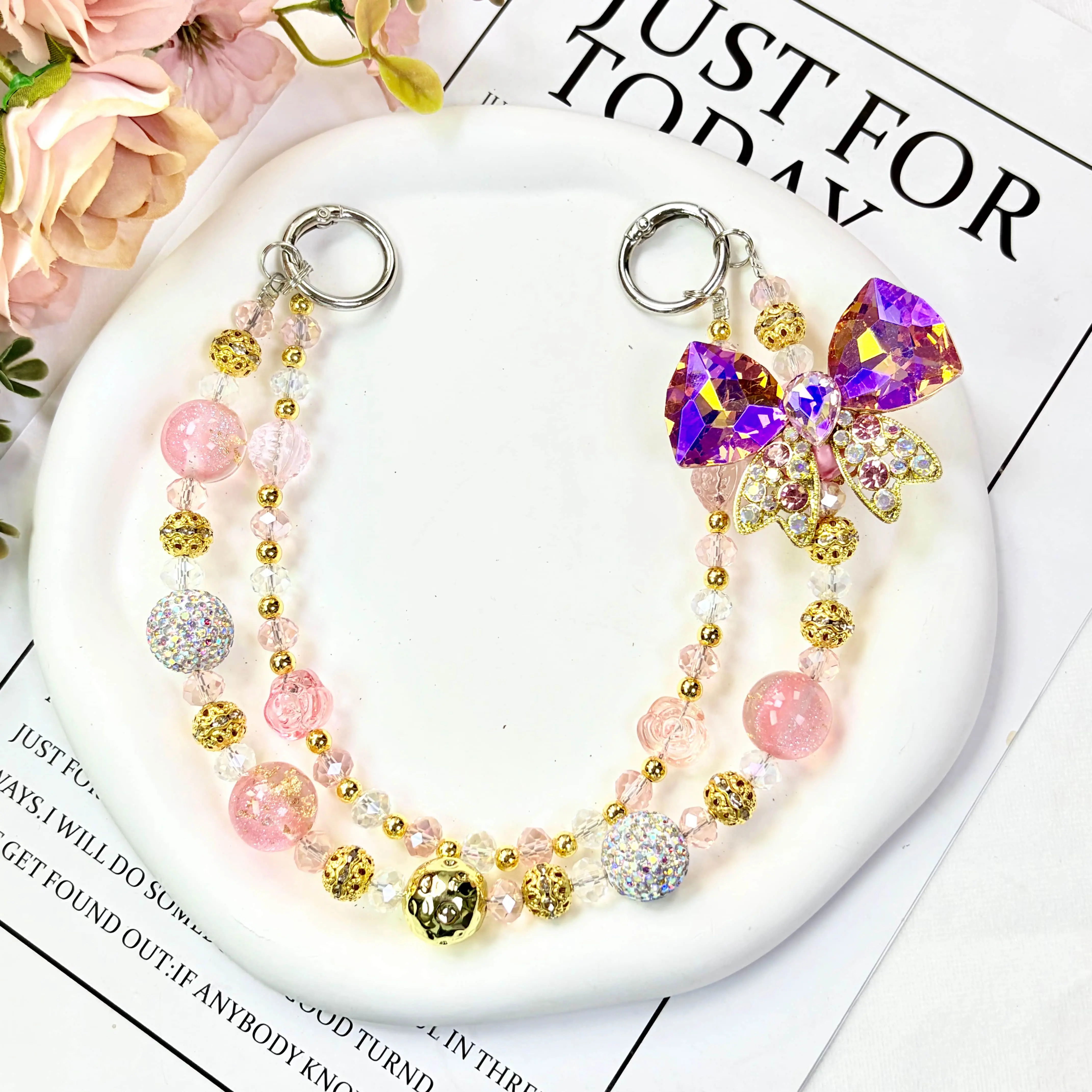 Bow Bag Accessories,Delicate Handbag Pendant Accessory for Women, Detachable Bag Charm,Pretty Holiday Gift,Ideal Birthday Gift for Girls & Women,Summervibes