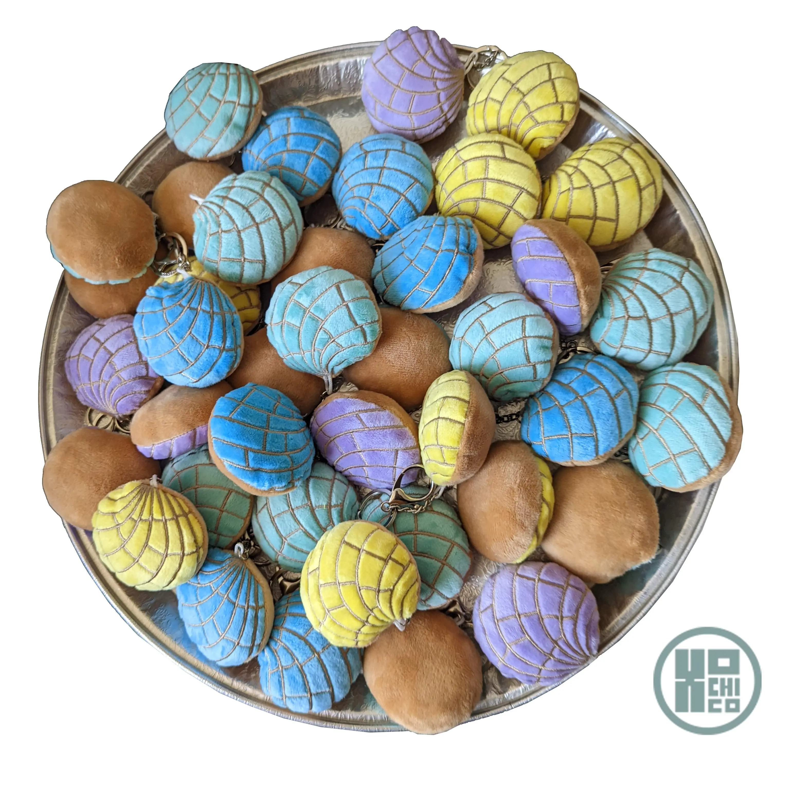 Pan Dulce "Pastel" Plush Concha Key Chain