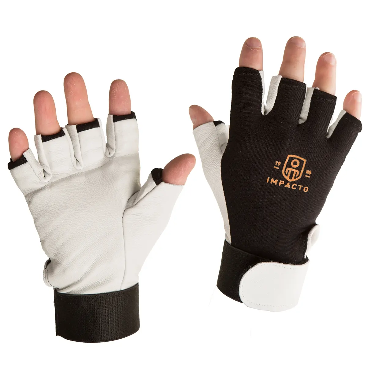 Impacto Protective Products Inc. BG40140 Anti-Vibration Air Industrial Gloves for Hand-Held Power Tools, Sanders, Mowers, Brush Cutters, with Pearl Leather Thumb & Finger Gussets, Prevents Hand-Arm Vibration Syndrome, L, Protection Gloves