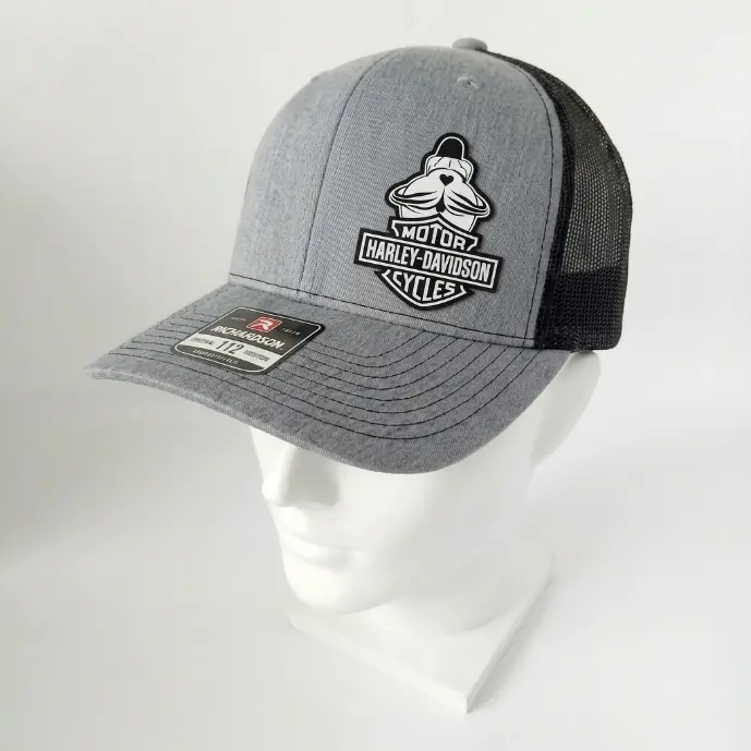 Biker Eagle Motorcycle Patch Trucker Hat, Rider Road Trip Cap, Adjustable Snapback Baseball Hat, Curved Brim Mesh Back Dad Hat, Outdoor Country Biker Gift for Men Women, Vintage Style Everyday Motorcycle Cap for Riding Fans