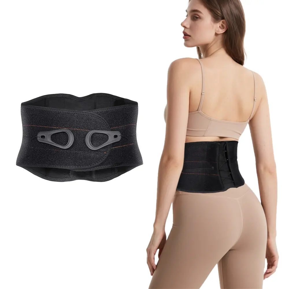 Aulexmed Lumbar Support Waist Belt [DealsForYouDays] Adjustable Compression Support Wear with Pulley System for Daily Comfort, Unisex Back Stability Design for Men & Women