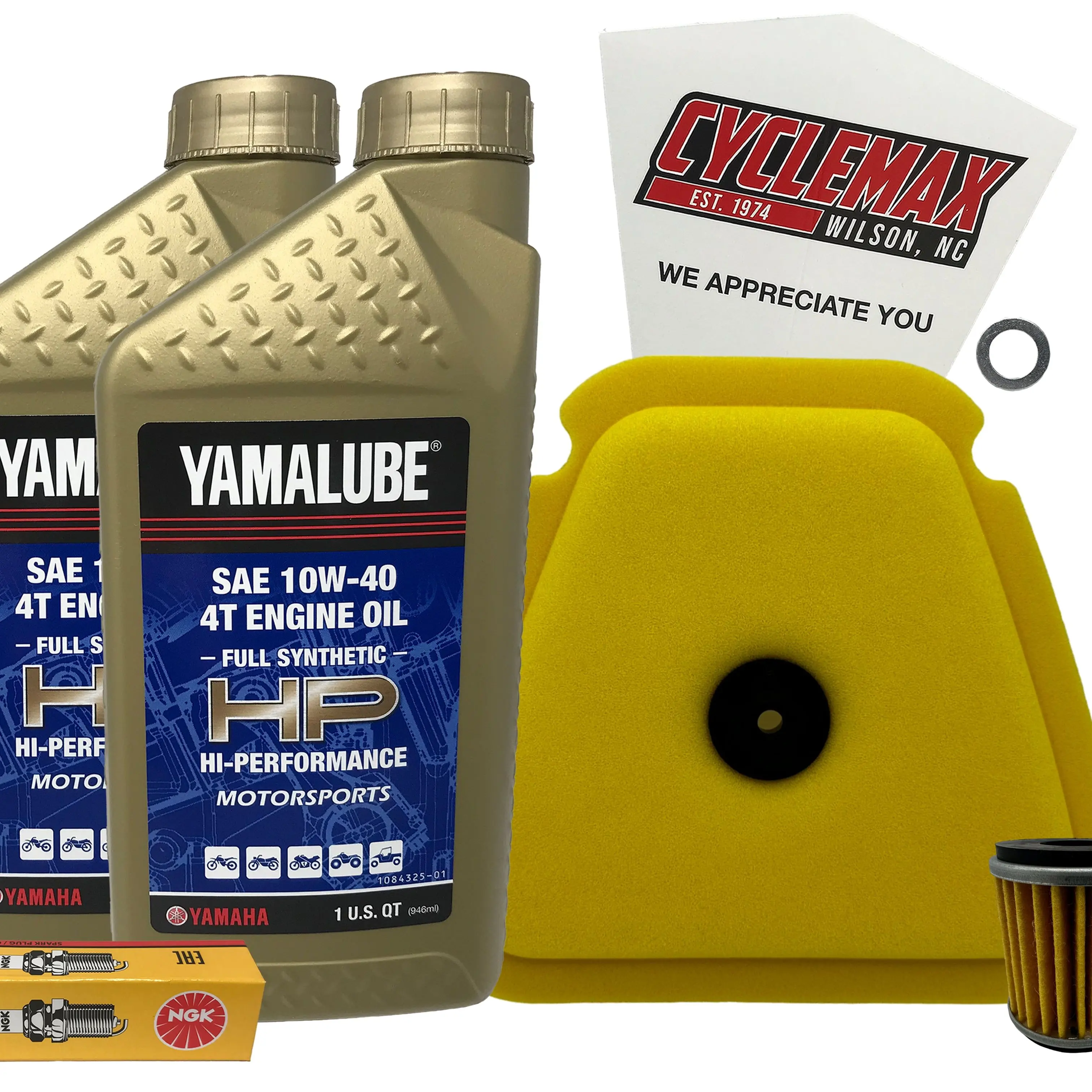 Cyclemax Full-Synthetic Yamalube Tune-Up Kit fits 2021-2025 Yamaha YZ450