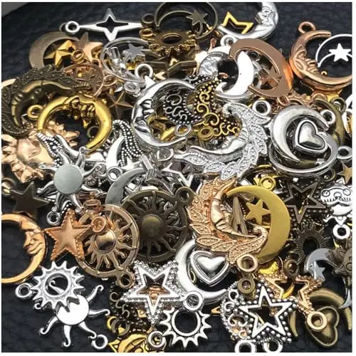 Sun Moon Star Charms