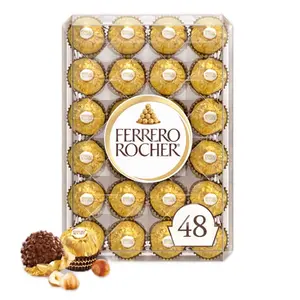 Ferrero Rocher Premium Milk Chocolate Hazelnut, 48 ct.