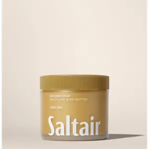 Saltair Golden Hour Body Butter – Deep Moisture Cream with Ceramides, Coconut & Sea Buckthorn Oils – 24-Hour Hydration – 10 fl oz