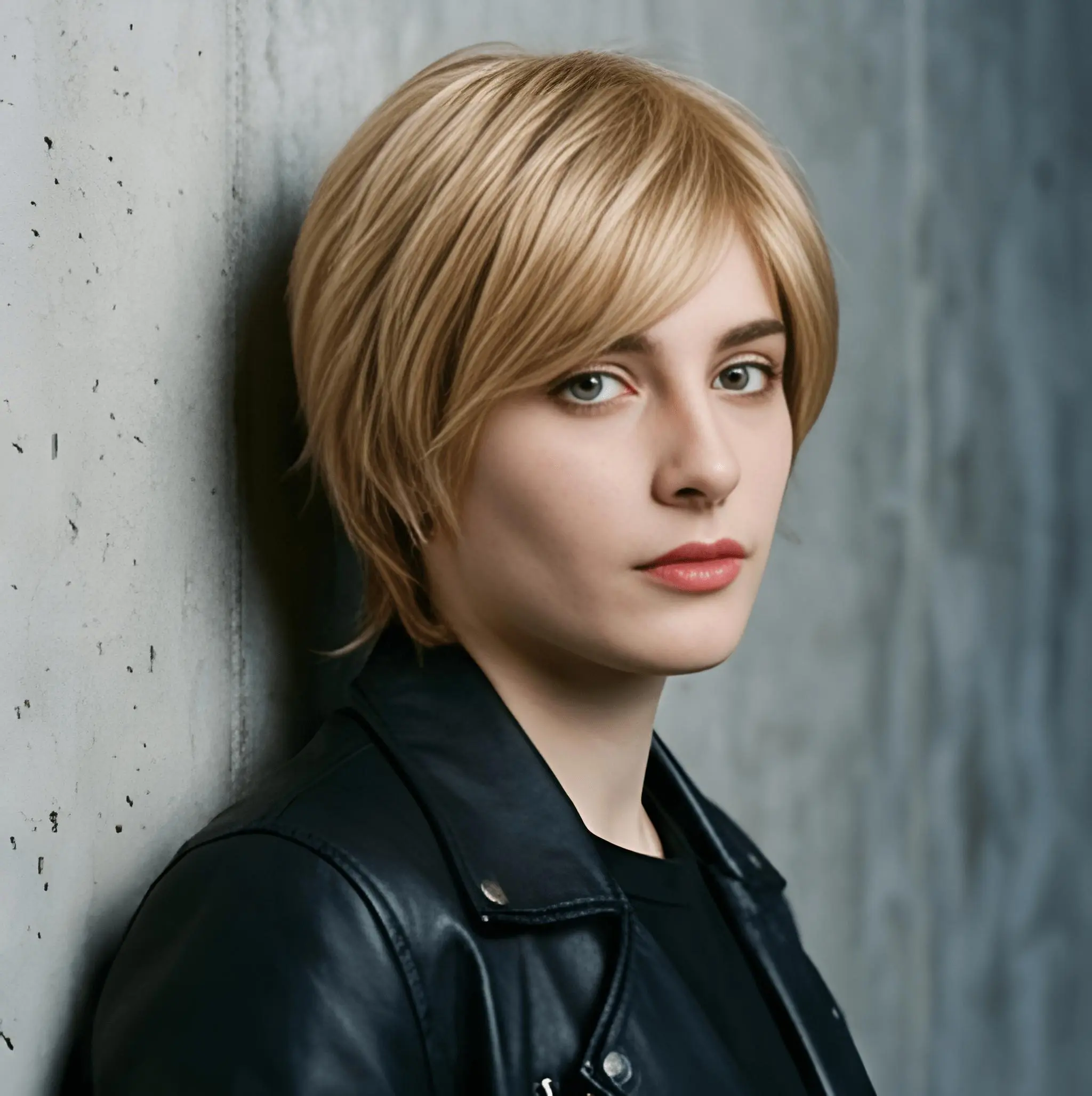 Blonde Pixie Short Bob Wig, Fluffy Effortless Layered Cut, Natural-Looking Heat-Resistant Synthetic Hair for Unisex Cosplay & Daily Wear, Blonde Pixie Wig, Fluffy Effortless Wig