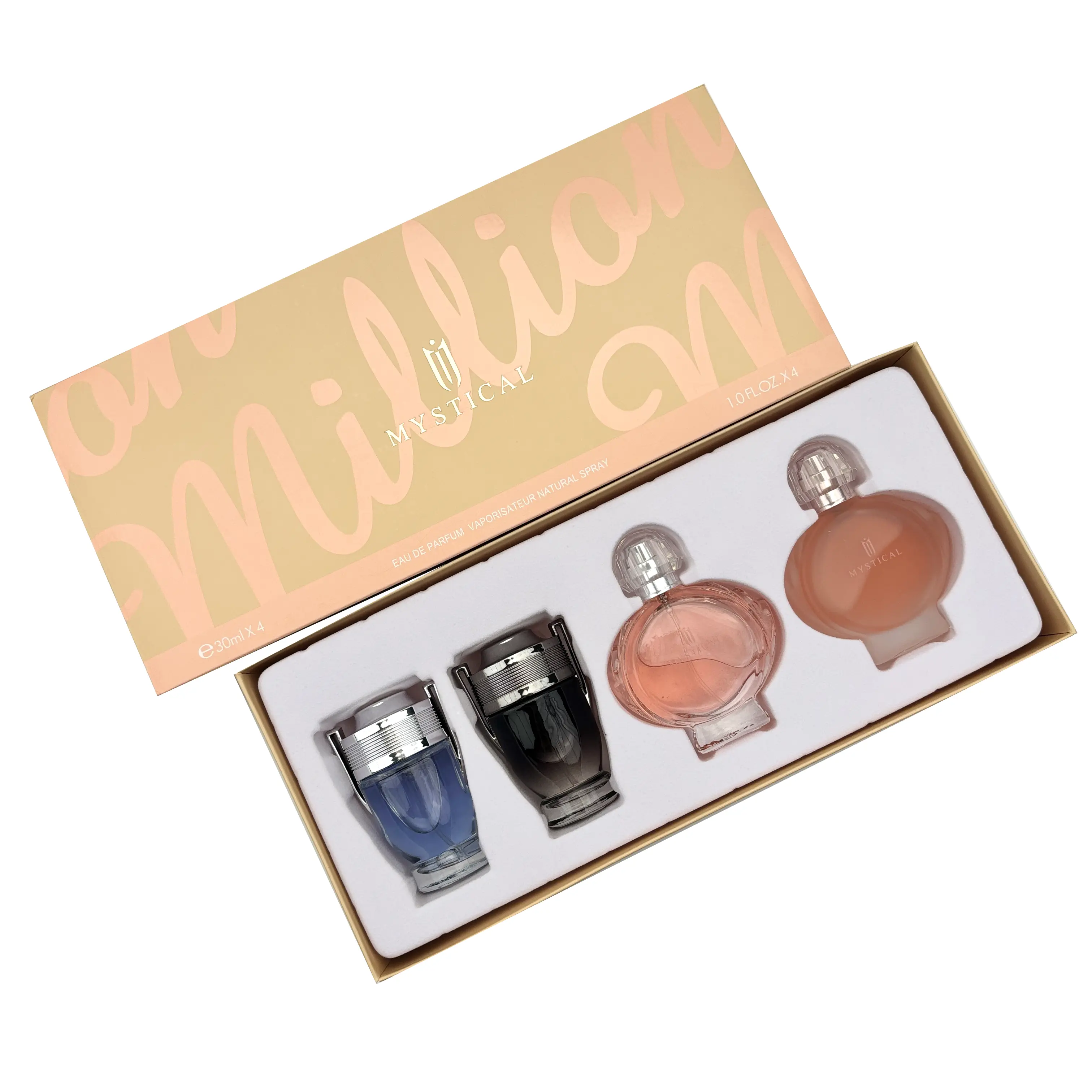 Women's Perfume Gift Set, Halloween,Christmas,Valentine's Day,lasting fresh, for daily life, light fragrance, dating and gifts,Body & Hair Fragrance ,30ml*4