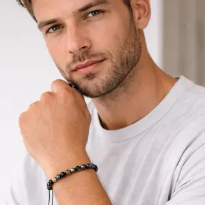 Tiger’s Eye, Hematite & Black Agate