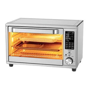 28L Single Door Air Oven Countertop Air Fryer Toaster Oven with Multiple Accessories for Versatile Cooking
