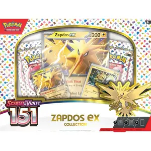 Pokémon Trading Card Games Scarlet & Violet 3.5 Zapdos EX Collection - 151 Booster Packs Featuring Zapdos EX Card Game
