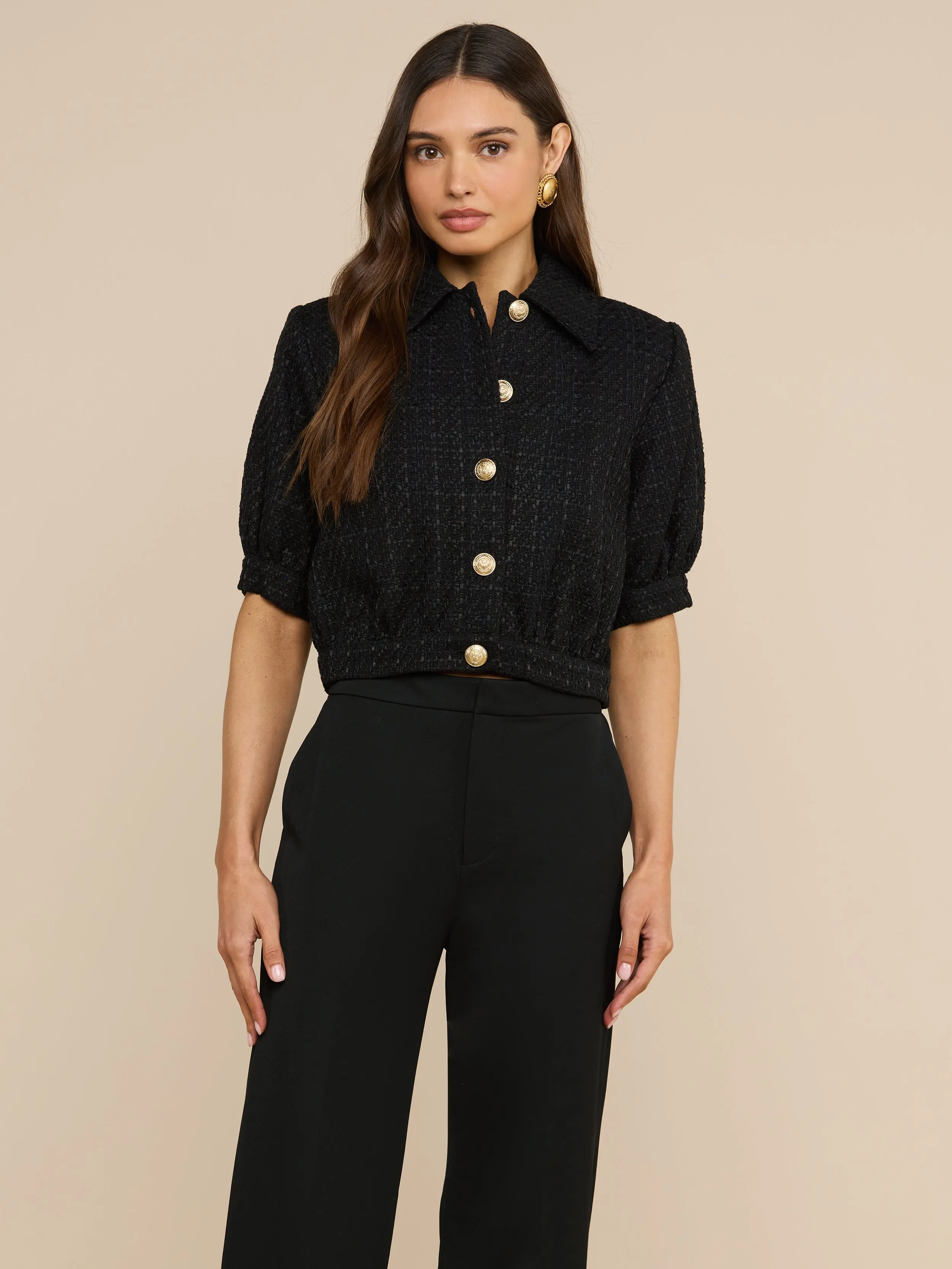 Cove Cropped Tweed Jacket