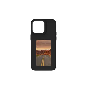 Design Phone Case with Four-Color E-Paper Display, Shockproof NFC Technology Phone Protective Cases, Fashion Phone Cases Compatible with iPhone 13 14 15 Pro Max Series