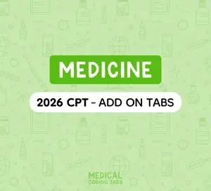 2026 CPT - Add on Tabs: MEDICINE | Medical Coding Tab