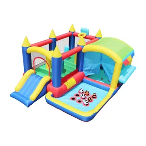 7-in-1 Inflatable Bounce House with Ball Pit, Obstacle Course and Toddler-Friendly Jump Zone - ETL Certified, Oxford Fabric, Toddler Safe for Indoor & Backyard Birthdays, Kids Play, Outdoor Kids Stuff tiktokshopspringglowup,summervibes