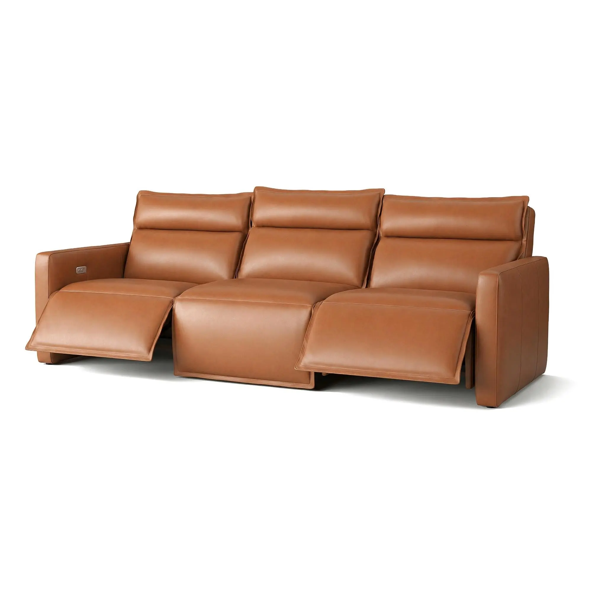 Giovanni Leather Dual Recliner Sofa