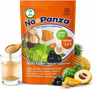 VIRAL Daily Fiber Wellness Blend – Mezcla de Fibra Diaria 16 oz Natural Plant-Based Supplement,Flaxseed,Alcachofa, Garcinia,Nopal,Senna,Noni,Açaí,Piña & Omega 3-6-9,Panza(Cactus,Papaya) Bienestar Digestivo