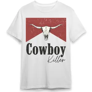 Cowboy Killer Shirt, Rodeo Shirt, Western Graphic Tee, Oversized Graphic Tee, Country Concert Shirt, Western Hoodie and Sweater; T-shirt Cotton Womenswear Light Polyester Solid Tops