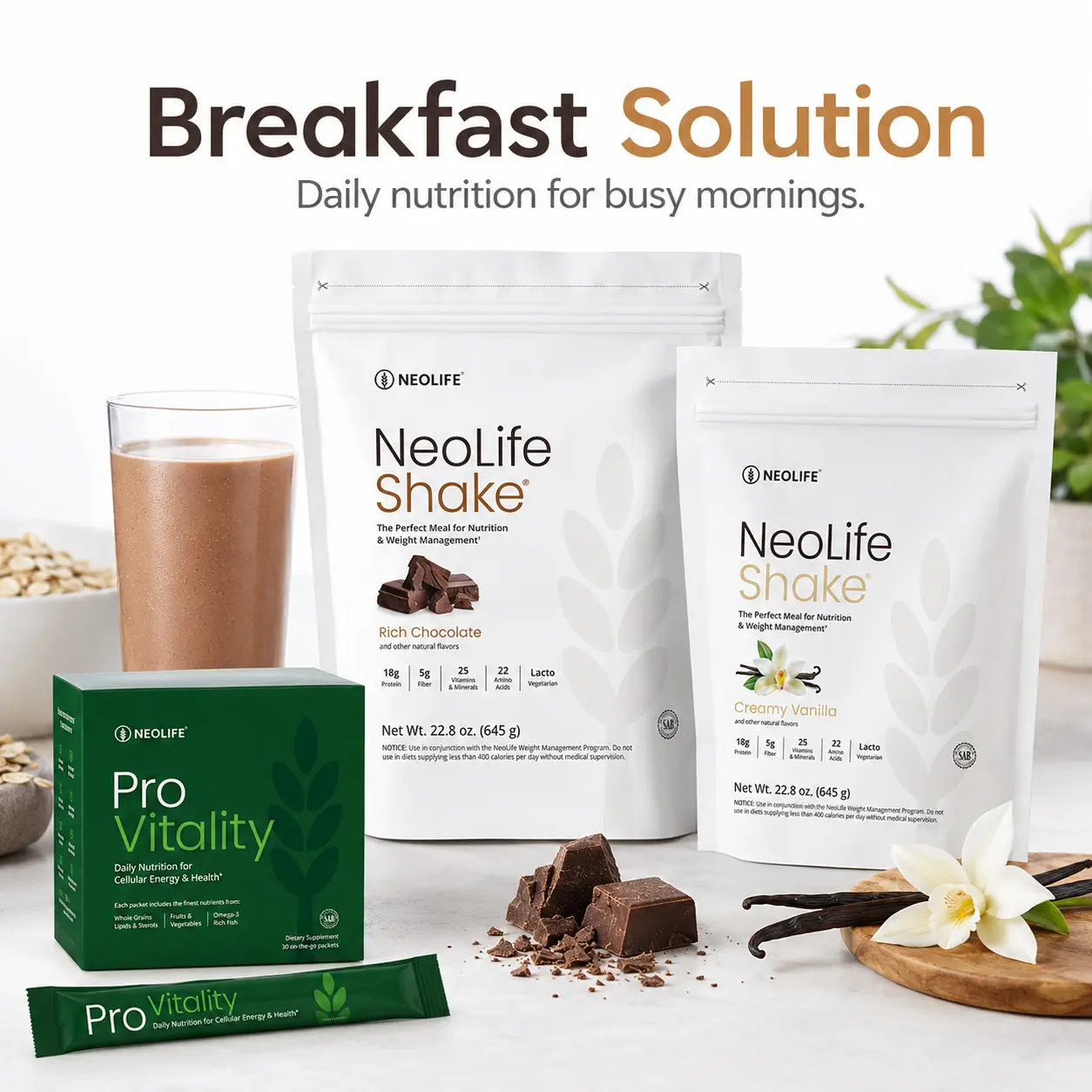 NeoLife Pro Vitality Daily Nutrition Packets | Vitamins + Omega-3 | 30 Packets
