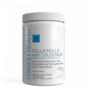 Colla-Holla with Colostrum - Multi-Sourced Collagen Peptide Supplement for Skin Elasticity & Joint Health - 30 Servings