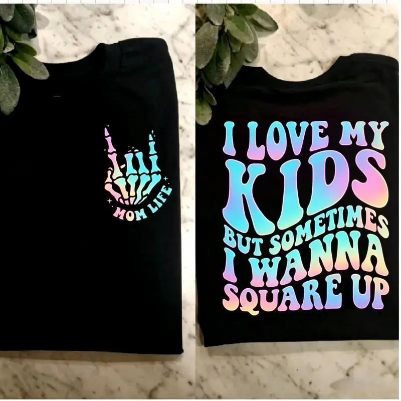 mom life shirt I love my kids but want to square up humor popular trending mama #   HuntingMama #   CamoMama #   MomLifeStyle #   OutdoorMom #   CountryMom #   GiftForMom #   Mother's Day Gift #   streetwear tees