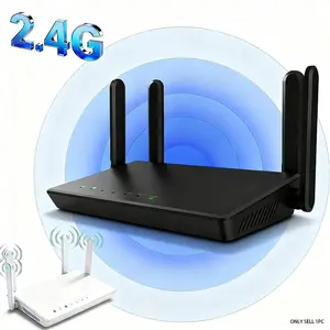 WiFi Router with 4-Antenna, Wireless Internet Router for Home & Business, Whole Home Coverage up to 1,000 Sq. ft and 40 Devices, High-Speed WiFi with WPA2 Security, Easy Setup