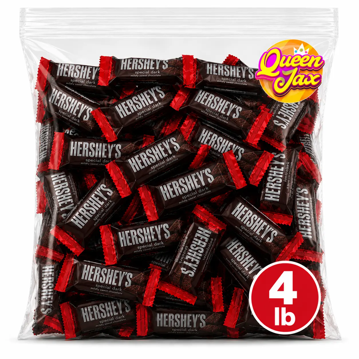 Special Dark Mildly Sweet Chocolate-4 LB Bulk-Individually Wrapped