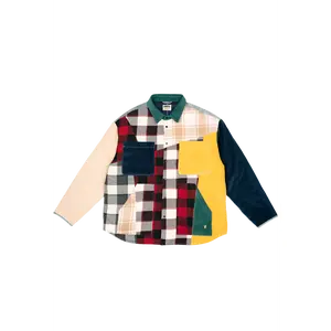 ALPHASTYLE: DUBHE PATCHWORK SHIRT