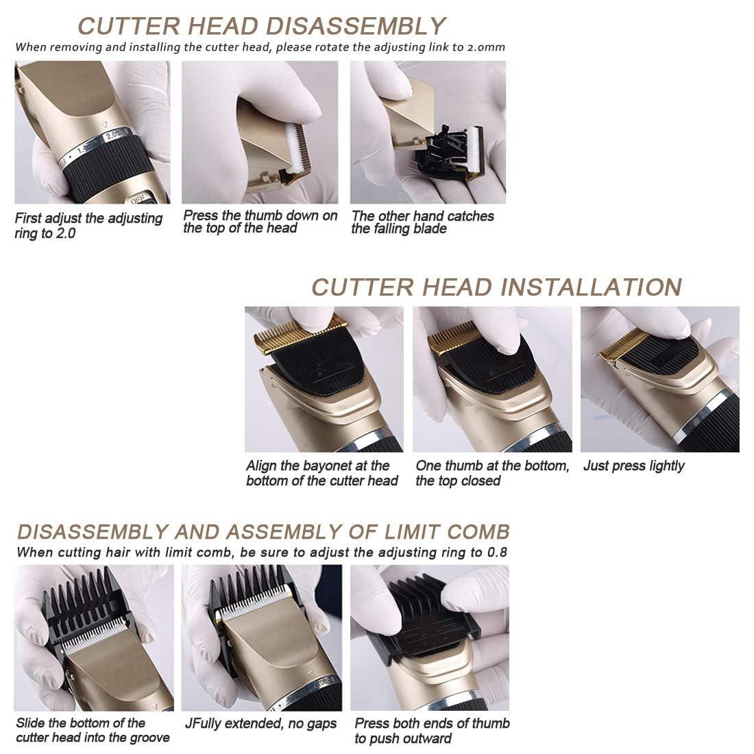 Multifunctional Electric Hair Clipper | USB Charging, 4 Types of Limit Combs, Professional Wireless, Ideal for Travel and Home Use, Perfect Holiday Gift for Fathers ,perfect travel gift