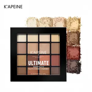 16-Color Eyeshadow Palette – Neutral Earth Tones, Everyday Essential master makeup palette facial product glitter