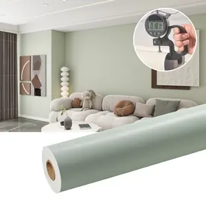 Self Adhesive Mauve Wallpaper, Peel and Stick Wallpaper Designs, 1 Count Thick Waterproof Solid Color Film, Removable DIY Vinyl Material, Ideal for Living Room Decoration