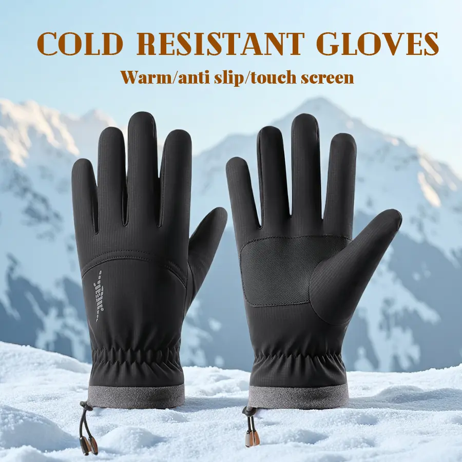 Winter Waterproof Ski Snow Warm Gloves for Women Men, Windproof Cold Weather Thermal with Touchscreen Fingers, for Running Driving Cycling Hiking Biking Outdoor Sports Daily Work