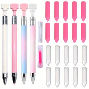 diamond art painting pen set, 1 count adhesive pen & 10pcs replaceable wax tip, diy diamond arts colorful painting tool for home school office, christmas gift, mother's day gift, gift for mom!
