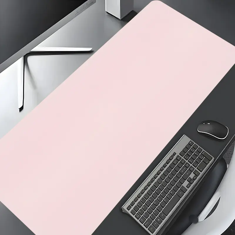 Pink Girly Aesthetic Large Gaming Mouse Pad, Washable Rubber Extended Desk Mat with Non-Slip Base, Home Office Decor, Girly Office Supplies, Christian Gifts for Women, Decorative Desk Mat, Computer Accessories For Desk