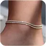 TEWIKY Dainty Layered Waterproof Anklet For Women Adjustable Womens Anklet Set Stackable Figaro Beaded Cuban Link Anklets Daily Clothing Decor For Beach Summer Trendy All match & Exquisite Jewelry Back To School