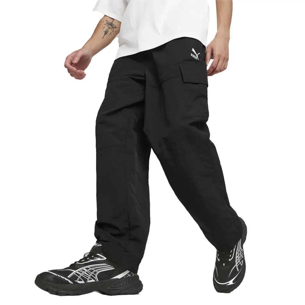 PUMA Mens Classics Cargo Pants Casual - Black